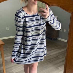 Striped Long Sleeve Dress